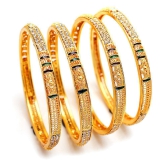 Jewar Mandi - Gold Bangle Set ( Pack of 1 ) - None