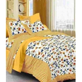 Kismat Collection Cotton 1 Bedsheet with 2 Pillow Covers ( x )