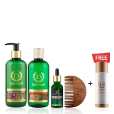 Onion Shampoo 300ml, Refreshing Body Wash 325ml, Smooth Beard Oil 30ml with free wooden comb + FREE Imperial Nano Deo with Loofah (Pack of 4)