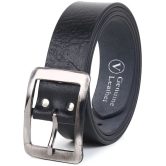 Loopa - Black Leather Mens Formal Belt ( Pack of 1 ) - None