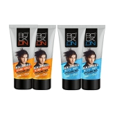 ROCK ON Soft Wet Styling Hair Gel (2 x 60g) + Hard Hold Styling Hair Gel ( 2 x 60g) Hair Gel (240g)