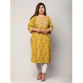 Swasti - Yellow Cotton Womens Straight Kurti ( Pack of 1 ) - None