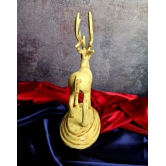 LUXURY GIFTING DEER METAL MARBLE FINISHED