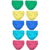 HAP - Multi Cotton Girls Panties ( Pack of 10 ) - None