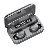 Neo F9s EARBUDS Bluetooth True Wireless (TWS) On Ear 2 Hours Playback Active Noise cancellation IPX4(Splash & Sweat Proof) Black