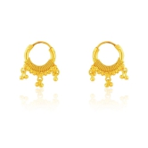 Drashti Collection Golden Bali Earrings ( Pack of 1 ) - Golden