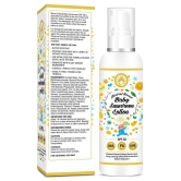 Mom & World Mineral Based Baby Sunscreen Lotion, SPF 50 PA+++, 120ml - UVA/UVB Protection, Water Resistance