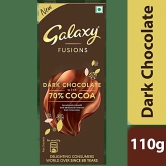 Galaxy Fusions Dark Chocolate Bar - Silky & Smooth, With Cocoa, 110 G