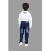 DKGF Fashion - Beige Cotton Blend Boys Shirt & Jeans ( Pack of 1 ) - None