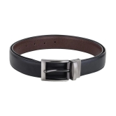 samtroh - Black PU Mens Reversible Belt ( Pack of 1 ) - None