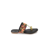 GLITZYGALZ  Women Black Flats Sandal