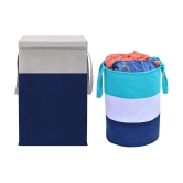 HOMETALES Blue Laundry Bag