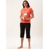 Women T-shirt & Capri Nightsuit-S