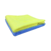 SOFTSPUN Microfiber Cloth - 2 pcs - 40x40 cms - 340 GSM Multi Color - Thick Lint & Streak-Free Multipurpose Cloths - Automotive Microfibre Towels for Car Bike Cleaning Polishing Washing & De