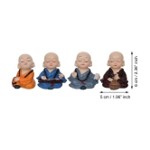 eCraftIndia Couple & Human Figurine 6 cm - Pack of 4