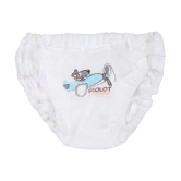 GIRLS PANTY PRINTED WHITE PACK OF 6 - None