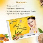 Soundarya Herbs Haldi Chandan Facial Kit - 140g Pack of 2 | Natural Radiance and Glow