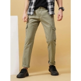 Paul Street Slim Flat Mens Cargos - Green ( Pack of 1 ) - None