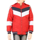 PPTHEFASHIONHUB Red Polyester Boys Quilted & Bomber Jacket ( Pack of 1 ) - None