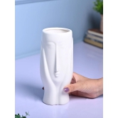 White Glossy Ceramic Vase - Stylish Simplicity