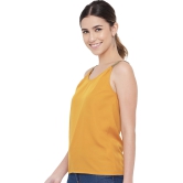 ALL WAYS YOU Women Top Crepe fabric  Yellow XS