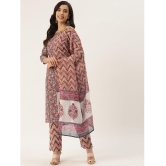 Kbz - Grey Straight Cotton Women's Stitched Salwar Suit ( Pack of 1 ) - None