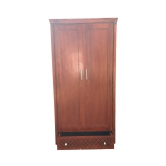 Wooden Twist Madera Solid Teak Wood 2 Door Wardrobe-Brown