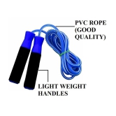 Foam handle Gym Fitness Skipping Rope with Ball Bearing - Blue