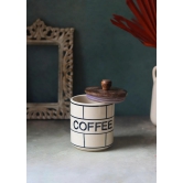 Chequered Coffee Jar-Set of two