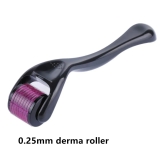 Derma Roller 0.25mm Microneedle Roller for Beard Hair Skin Face (Pack of 02 Pcs)-Black