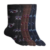 Texlon - Multicolor Woollen Women's Thumb Socks ( Pack of 3 ) - None