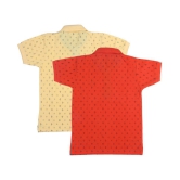 Neuvin Printed Cotton Polo T Shirts for Boys (Pack of 2) - None