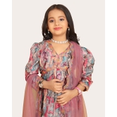 Girls Top Sharara Set  Elegant Top with Sharara for Kids Girls-Maroon / 11 - 12 Years