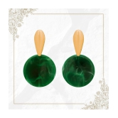 LUV FASHION Green Chandelier Earrings ( Pack of 1 ) - Green