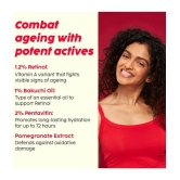 Plix Pomegranate 1.20% Retinol & 1% Bakuchi Oil Anti Ageing Night Cream Reduces Fine Line & Wrinkles