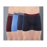 Dollar Multicolor Cotton Mens Trunks ( Pack of 4 ) - None