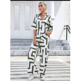 gufrina Green Printed Pant Top Set - None