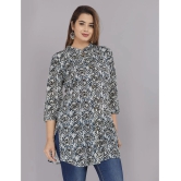 HIGHLIGHT FASHION EXPORT - Grey Cotton Flex Womens Straight Kurti ( Pack of 1 ) - None