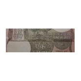 Extremely Rare India 1 Rupee Extra Print Error Banknote...Hard to Find