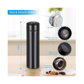 Felicia Products Smart Thermal Flask Steel Flask - 500 ml - Black