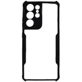 NBOX Bumper Cases Compatible For TPU Glossy Cases Samsung Galaxy S21 Ultra ( Pack of 1 ) - Transparent