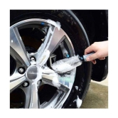 HOMETALES - Car Wheel Rim Brush Hub Clean Wash Useful Brush Car Truck Motorcycle Bike Washing Cleaning Tool for car accessories (Pack of 1)