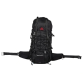 Pro Trekking Backpack 45 + 5 Liters: Premium Ripstop Nylon Backpack with Rain Cover and Pro-Level Back Support (Colour - Black) by Total Sporting And Fitness Solutions Pvt Ltd