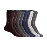 Texlon - Multicolor Cotton Men's Mid Length Socks ( Pack of 5 ) - Multicolor