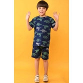 DINOSAUR NAVY SLEEPWEAR SHORTS SET - NAVY-5-6 YEARS / 2N / Navy