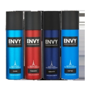 ENVY Dark + Passion + Gravity + Nitro Deodorant Combo -480ml