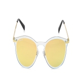 Gold Round Women Sunglasses (M215PK1FN|51)