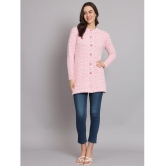 eWools.in Woollen Round Neck Women''s Buttoned Cardigans - Pink ( ) - None