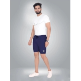 Septem Navy Blue Polyester Mens Shorts ( Pack of 1 ) - None