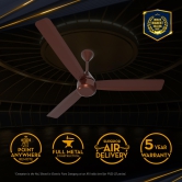 Crompton Energion Cromair (1200mm,48 inch,28W) BLDC Ceiling Fan High Speed with Remote (Coffee Brown)